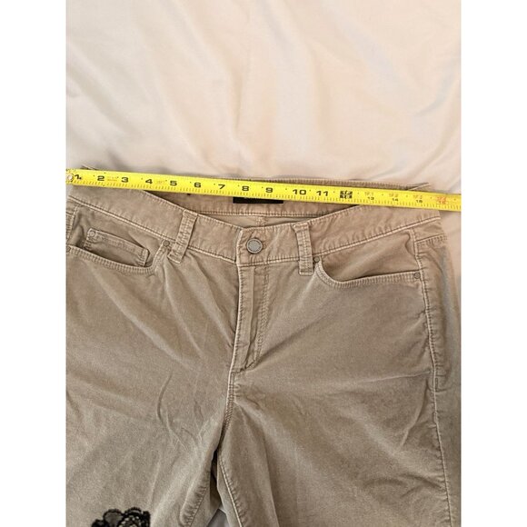 Ann Taylor The Skinny Modern Fit Corduroy Pants Size 8 Taupe Beige Stretch - Picture 4 of 8
